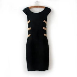 2014春夏新款歐美大牌同款性感露背綁帶連衣裙黑色裙子 禮服 女裝